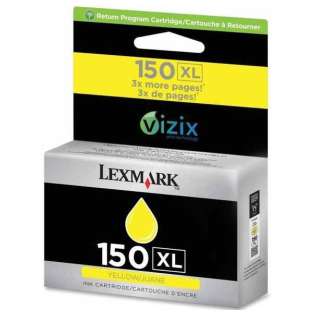 Lexmark 150XL, 14N1618 Genuine Original (OEM) ink cartridge, high capacity yield, yellow, 700 pages