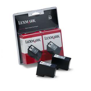 Lexmark 32, 18C0533 Genuine Original (OEM) ink cartridges (pack of 2)