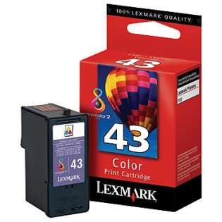 Lexmark 43XL, 18Y0143 Genuine Original (OEM) ink cartridge, high capacity yield, color