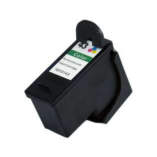 Remanufactured Lexmark 43XL, 18Y0143 ink cartridge, high capacity yield, color
