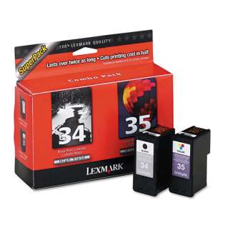 Lexmark 34, 35, 18C0535 Genuine Original (OEM) ink cartridges (pack of 2)