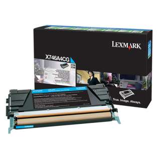 OEM Lexmark X746A4CG cartridge - government TAA cyan