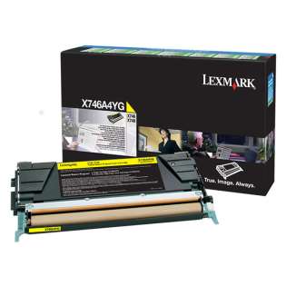 OEM Lexmark X746A4YG cartridge - government TAA yellow