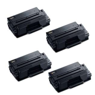 Compatible Samsung MLT-D203E toner cartridges - extra capacity black - Pack of 4